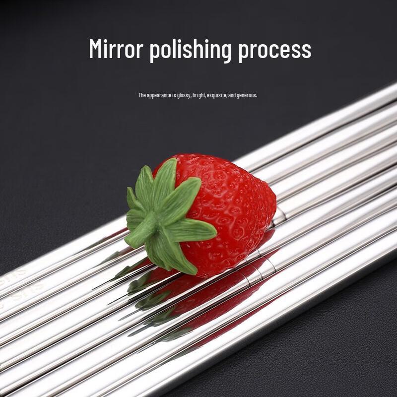 Beautiful Ya 304 Stainless Steel Non-slip Chopsticks