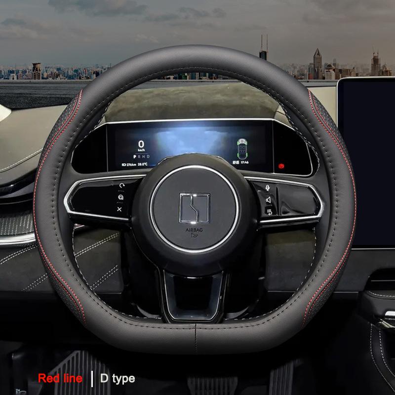

Car Steering Wheel Cover Wrap For Zeekr 001 2021-2023 009 2022 2023 X 2023 37-38CM Braid On Steering-wheel Handbar Protector