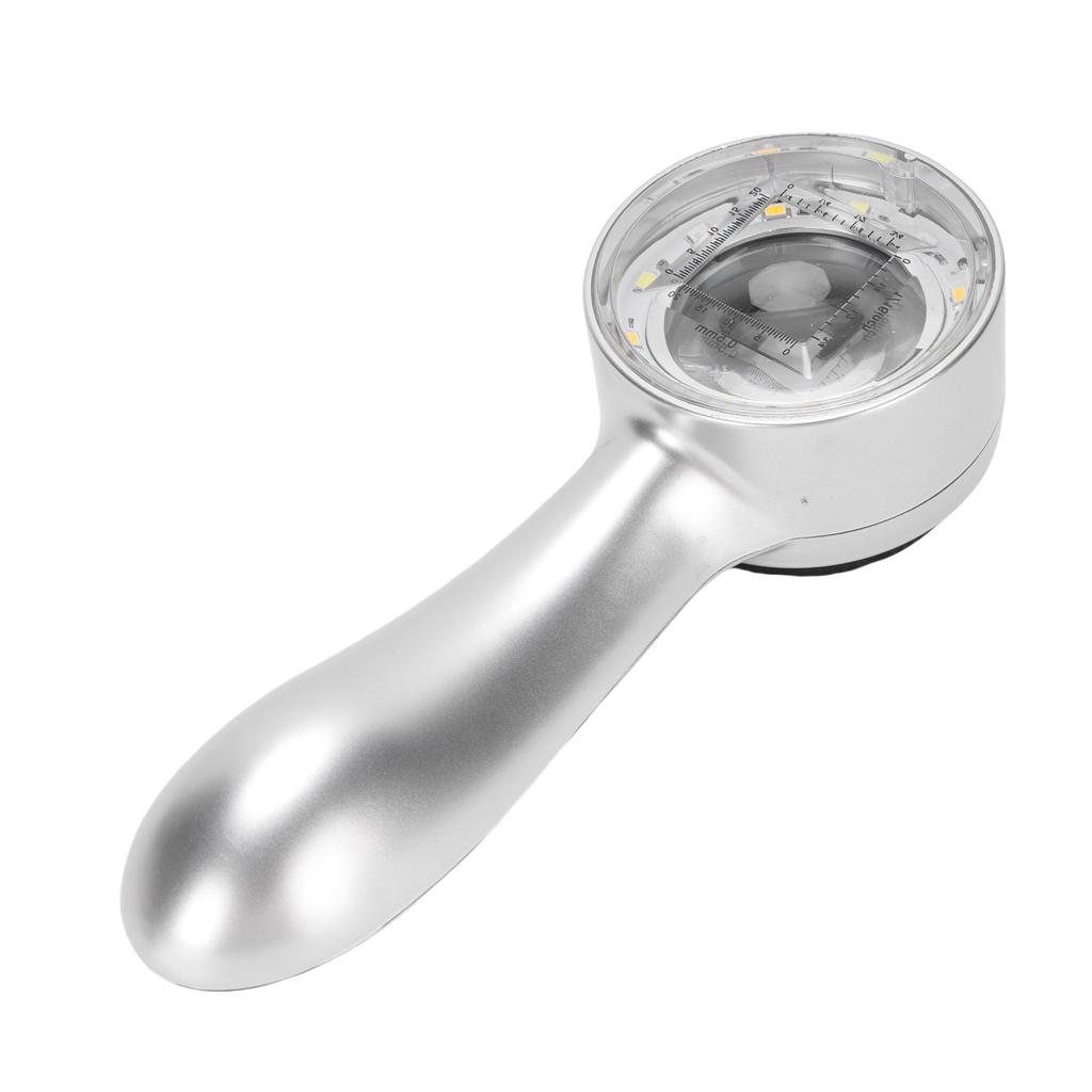 30X Handheld Magnifier LED Lighted Rechargeable Magnifying Glass for Jewelry Calligraphy Inspection 4 Lighting Modes