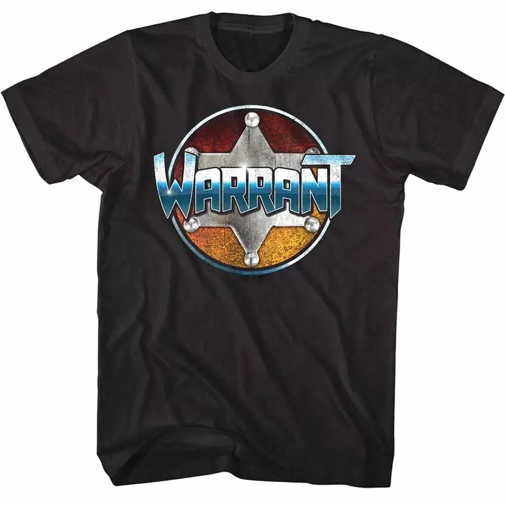 SALE Warrant Band Logo schwarzes T-Shirt kurzärmelig Alle Größen S bis 45XL Unisex T-Shirt