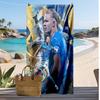 Πετσέτα Θαλάσσης Erling Haaland Τυπωμένη Γρήγορου Στεγνώματος Μαλακή Πετσέτα Φορητό Μεγάλο Ορθογώνιο Κάλυμμα Παραλίας για Ταξίδια Πισίνα