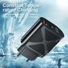 LED Light-up Dual Port Fast Charger 20W PD + 4A QC3.0 (US/EU/UK)