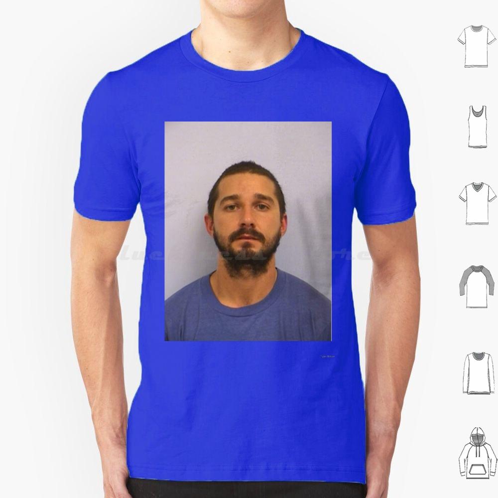 Shia Labeouf Mugshot T Shirt Cotton Men Women DIY Print Shia Labeouf Mugshot Shia Labeouf Shia Labeouf Mugshot Jail Do It All