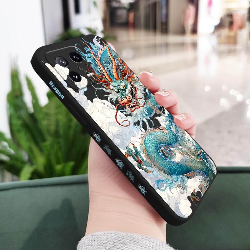 

Blue Dragon Phone Case For Xiaomi Mi 15 14 14T 13 13T 12 12X 12T 12S 11 11T 10 10T 9 9T Pro Lite Liquid Silicone Cover Mi 15 Ultra чорний