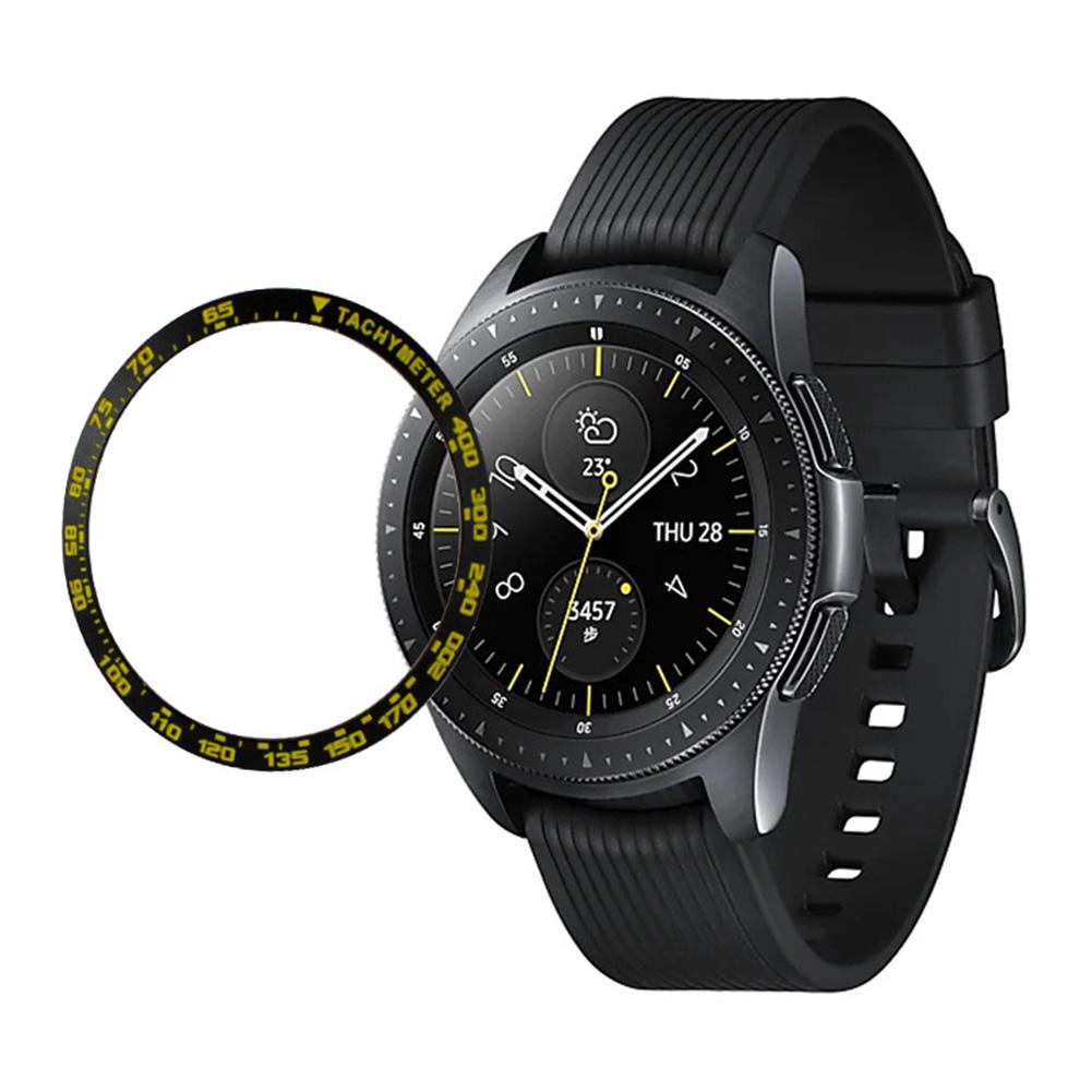 Bezel Suitable for Galaxy Watch 42/46MM Speed Metal Protection Ring Adhesive Cover Anti Scratch Repl