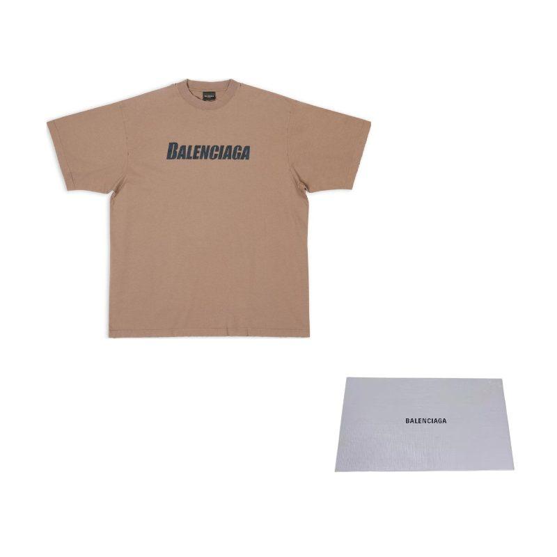 Balenciaga Caps Boxy Fit Vintage Jersey T Shirt 651795TNVL17761