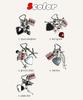 LOVERAVELIVE Layered Keyring (Romantic Paris)
