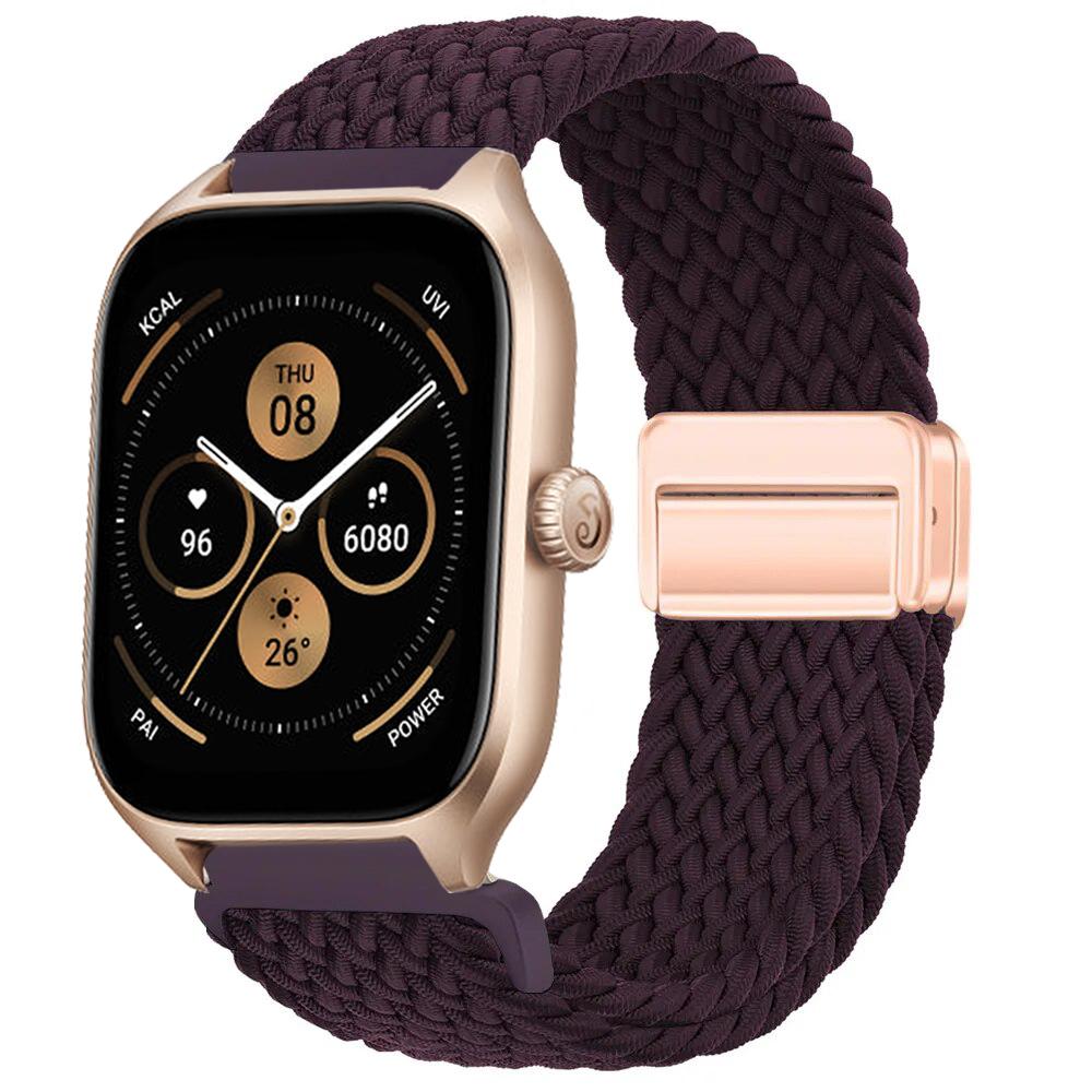 Braided Solo Loop Strap For Amazfit GTS/2/2e/3/4/GTS2 Mini/GTR 2/2e/4/3/Pro Nylon Bracelet Amazfit Bip 6 5 20mm/22mm Watch Band