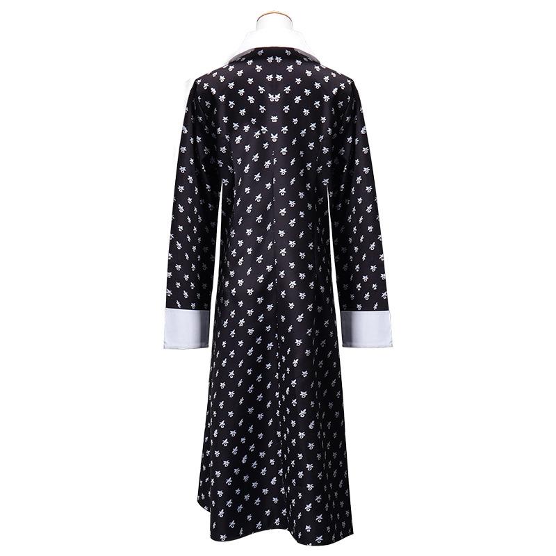 Anime Wednesday Adams Cos American Drama Same Dress Wednesday Halloween Women's Black Dress Costume For Girl