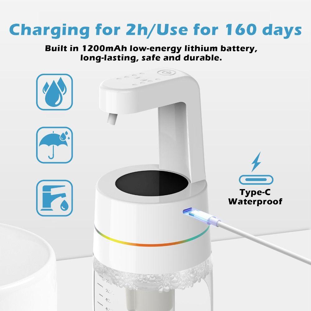 4-Stufen Verstellbarer Schaumseifenspender Atmungslicht Lotionspender Öffentliche Orte