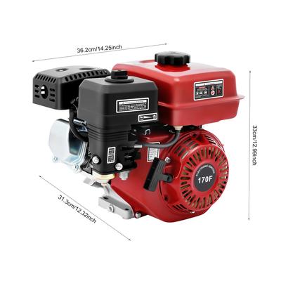 Motor de gasolina de 7,5 CV y ​​212 cc, potente motor de gasolina de 4 tiempos y 3 kW, motor de gasolina para karts apto para bombas de agua.