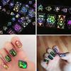 3D Laser Sci-fi Überlappende Kombination Geometrische Nagelsticker Cool Dreidimensionale Folie Sternenklarer Laser Dreieck Nagelkunst