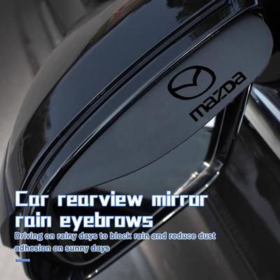Car Rearview Mirror Rain Eyebrow Window Rain Shield Rainbrow For Mazda Axela Speed 6 CX3 CX4 CX5 CX7 CX8 CX9 MS Demio