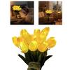 15PCS/Pack Plastic Tulips Night Lamp With Soft Yellow Light Home Party Decoration Lights Perfect For Mood Lighting
