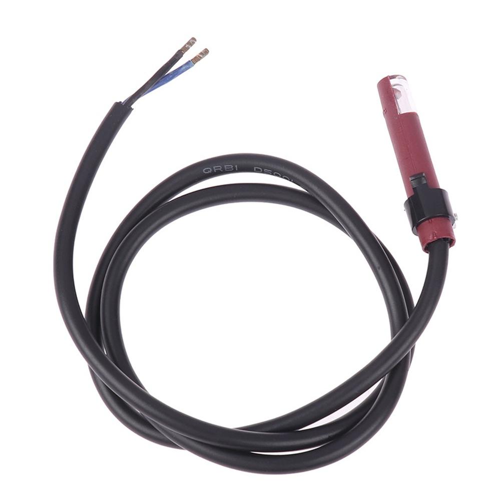 1pc QRB1 Flame Sensor Photocell Probe For Diesel Burner ABS Metal Light Detection Instruments Parts Accessories