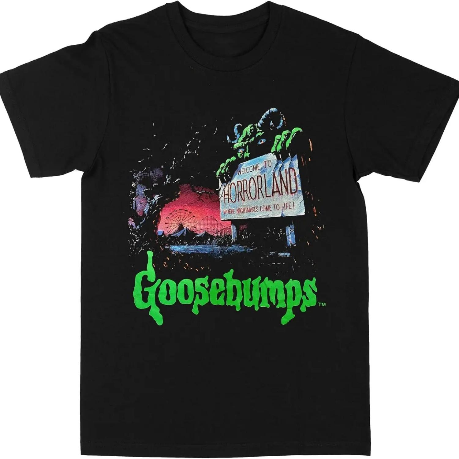 PDTXCLS Goosebumps Horrorland Halloween Mens Black T-Shirt (XX-Large) S чёрный