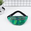New Arrival Pu Leather Geometric Pattern Chest Bags For Girls Boys Laser Water-Repellent Sports Waist Pack Pocket Crossbody Bags