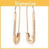 Fashionable Copper Zircon Studded Earrings Trendy Ol Look For Women 2024