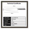 7.7 Inch Chef's Knife GERMAN DIN1.4116 Steel Razor Sharp Blade Cut Best Chef Kitchen Cooking Knives