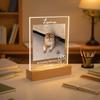 Personalized Pet Photo Acrylic Ornament Wooden Base Custom Pet Silhouette Decor Sign Home Desk Entrance Cute Pet Keepsake Gift