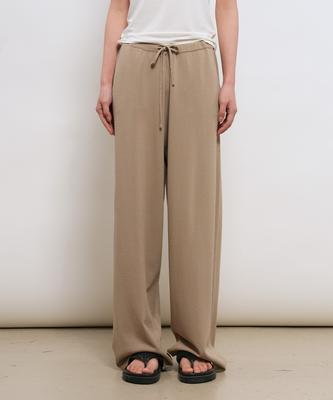 GENERALIDEA Temperature Cut Cool Semi-Wide Knit Pants [Taupe] / Gf2Lpt520
