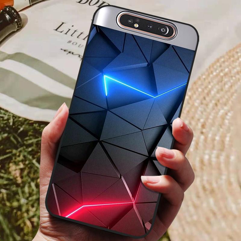 Per Samsung A80 Custodia Cover Posteriore in Silicone Custodia per Telefono Per Samsung Galaxy A80 Custodie per Galaxy A 80 A805F A805 Paraurti Morbido Funda