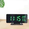 Auto Digital Clock Ornament Decoration Large Night Light Snooze Function Brightness Home Decor 12/24