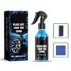 100ml Car Black Wet Look Tire Shine Spray Dressing Automotive Clear Coat Tire Dressing Spray For Glossy Wet Tire Look Vinyl