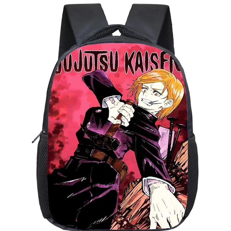 Anime Jujutsu Kaisen Backpack Boys Girls Kindergarten Book Bag Children School Bags Manga Gojo Satoru Yuji Itadori Backpack Gift