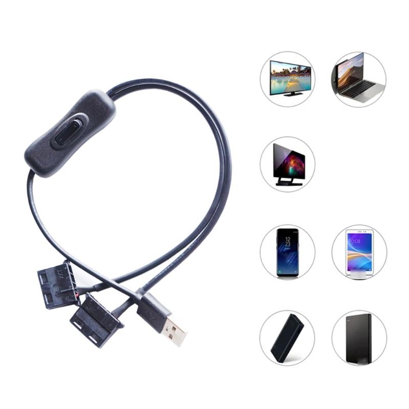 USB To 4Pin Fan Converter Cable With 12V Sets Up Voltage Output Line Fast Speed For Desktop Coolers