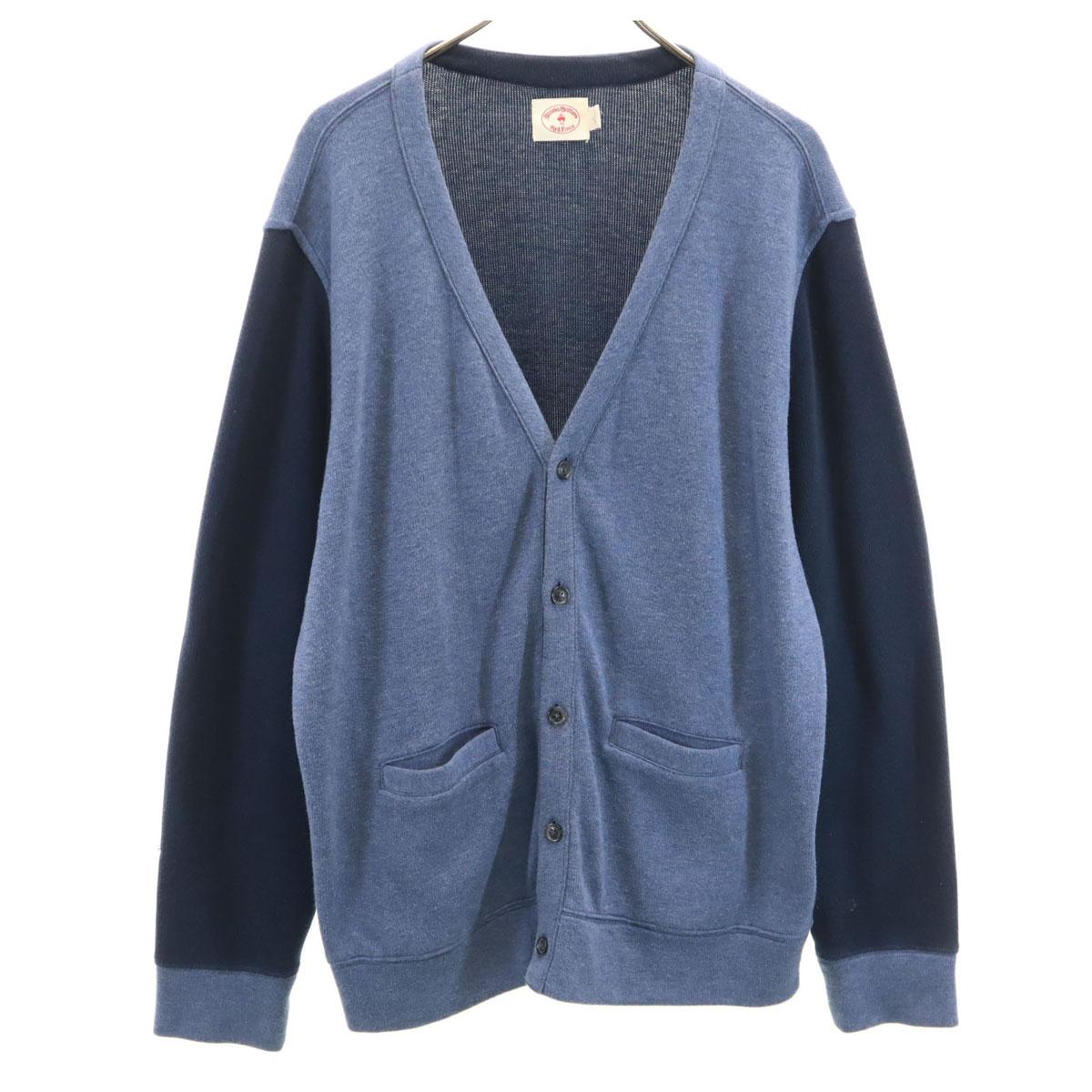 

Brooks Brothers Long sleeve V neck knit cardigan L Navy Men s Used