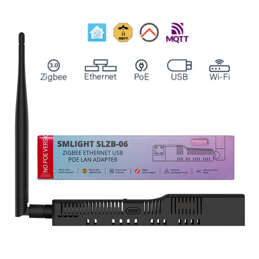 SMLIGHT SLZB-06/SLZB-06M/SLZB-06p7 Zigbee 3.0 To Ethernet,USB,WiFi Gateway Coordinator with PoE,works with Home Assistant,ZHA