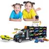 Model Car Children's Engineering Truck Tractor Garage Cars Container Truck Car Storage Car Goods Toys for Boy New Year Xmas Gift