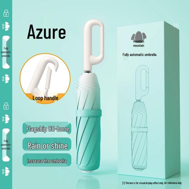 Compact Dual-Use Automatic Umbrella for Sun & UV Protection - Unisex, Large, Lightweight, Foldable