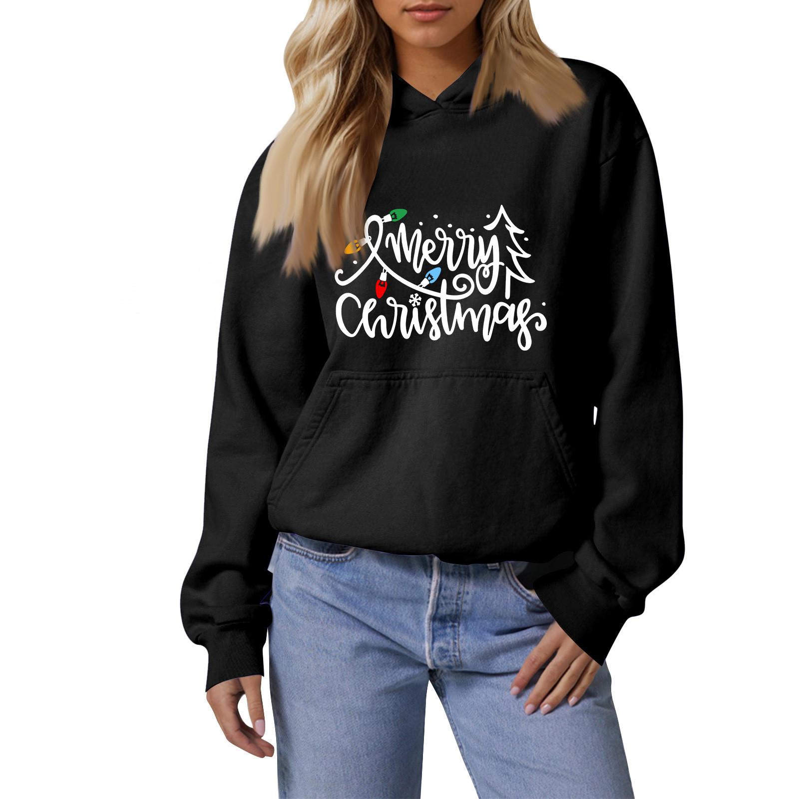 

Женская мода, женский легкий пуловер с длинными рукавами и карманами, толстовка с капюшоном в стиле консервативного стиля XL белый