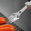Portable Outdoor Utensil Stainless Steel 304 Fork Spoon Bottle Opener All in One For Camping Hiking Picnic Tableware