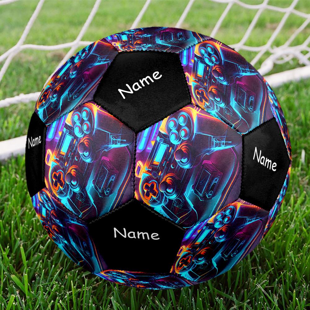 Custom Name Game Controller Theme Size 5 Soccer Ball, Suitable for Both Indoor and Outdoor Matches, a Gift Suitable for Everyone.