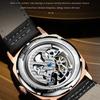 OLEVS Men's Mechanical Watch Tourbillon Hollow Dial Waterproof Watch