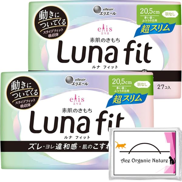 

Bulk Ellis Suhada no Kimochi Lunafit Ultra For Heavy Daytime to Normal 27 Tissues x 2 Packs Tissues Includes Special Tissues Purchase Slim, Flow,
