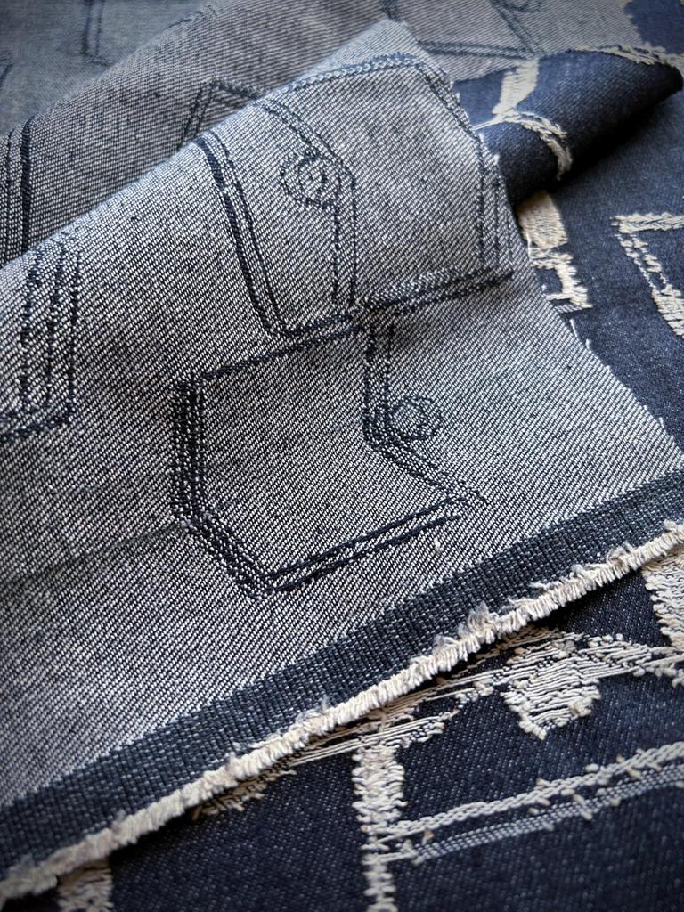 Versatile design denim thin fabric cotton fabric for denim handmade accessories fabric, fabric, scraps, denim, crafts, remakes, (fringe pocket)