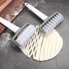 1Pc Smooth Turning Dough Roller Cutter Cookie Cake Net Kitchen Gadget for Restaurant Pizza Baking Tool