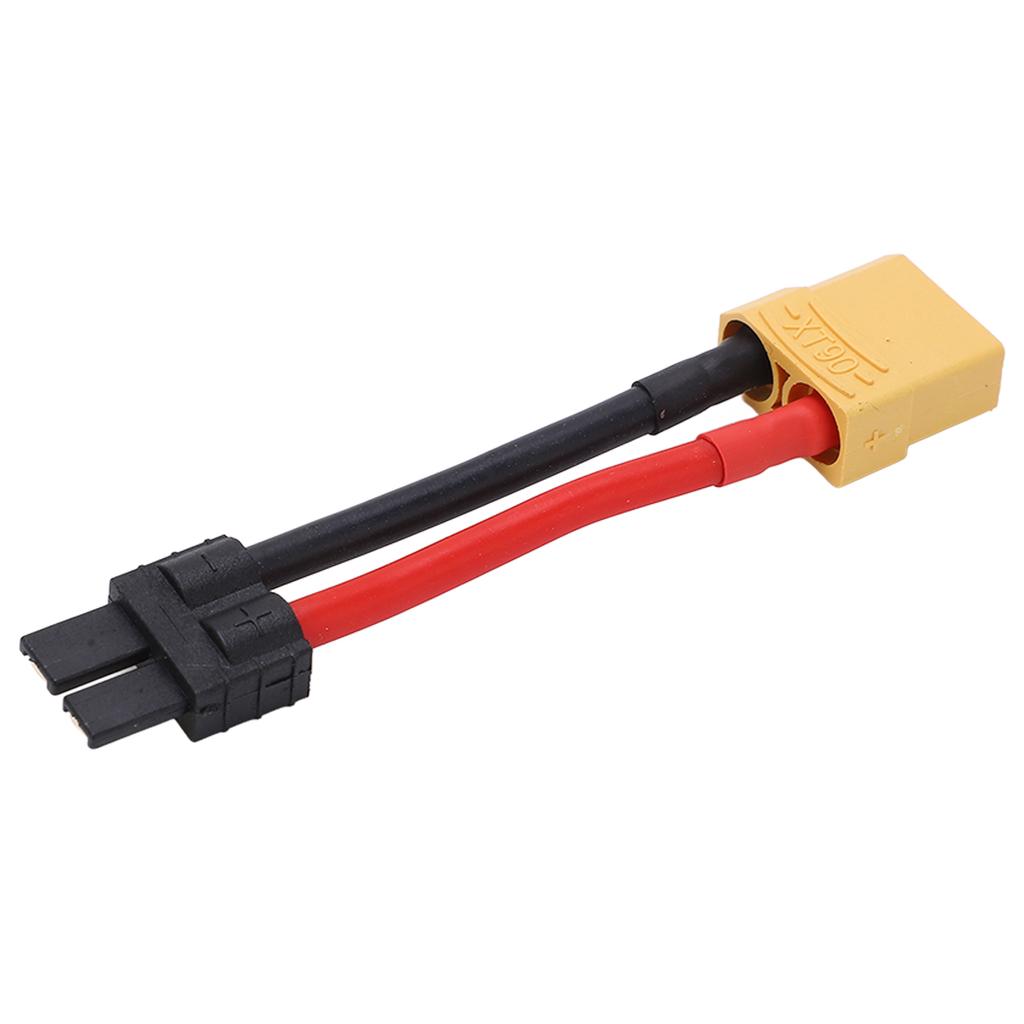 RC Connector XT90 Cable 12AWG Approx 3.90in Safe Stable Durable Plastic Copper Soft Silicone Male to XT90 Female