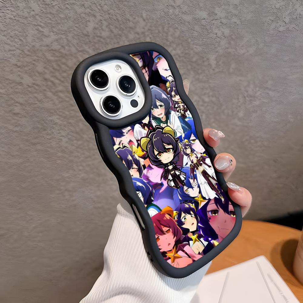Gushing Over Magical Girls Phone Case for iPhone 17 16 15 14 13 12 11 Air Pro Max Plus Wavy Edge TPU Colorful Cover Luxury Cover