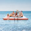 Inflatable Floating Dock 10x10FT Inflatable Dock Platform Mat with Ladder