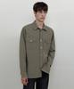 WEDNESDAY OASIS Work Cotton Shirt_Khaki(Wb6Sh13)