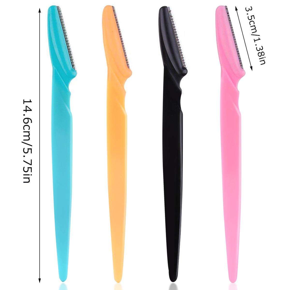 

10Pcs Women Facial Eyebrow Razor, Safety Dermaplaning Tool Exfoliating Shaver with Precision Cover