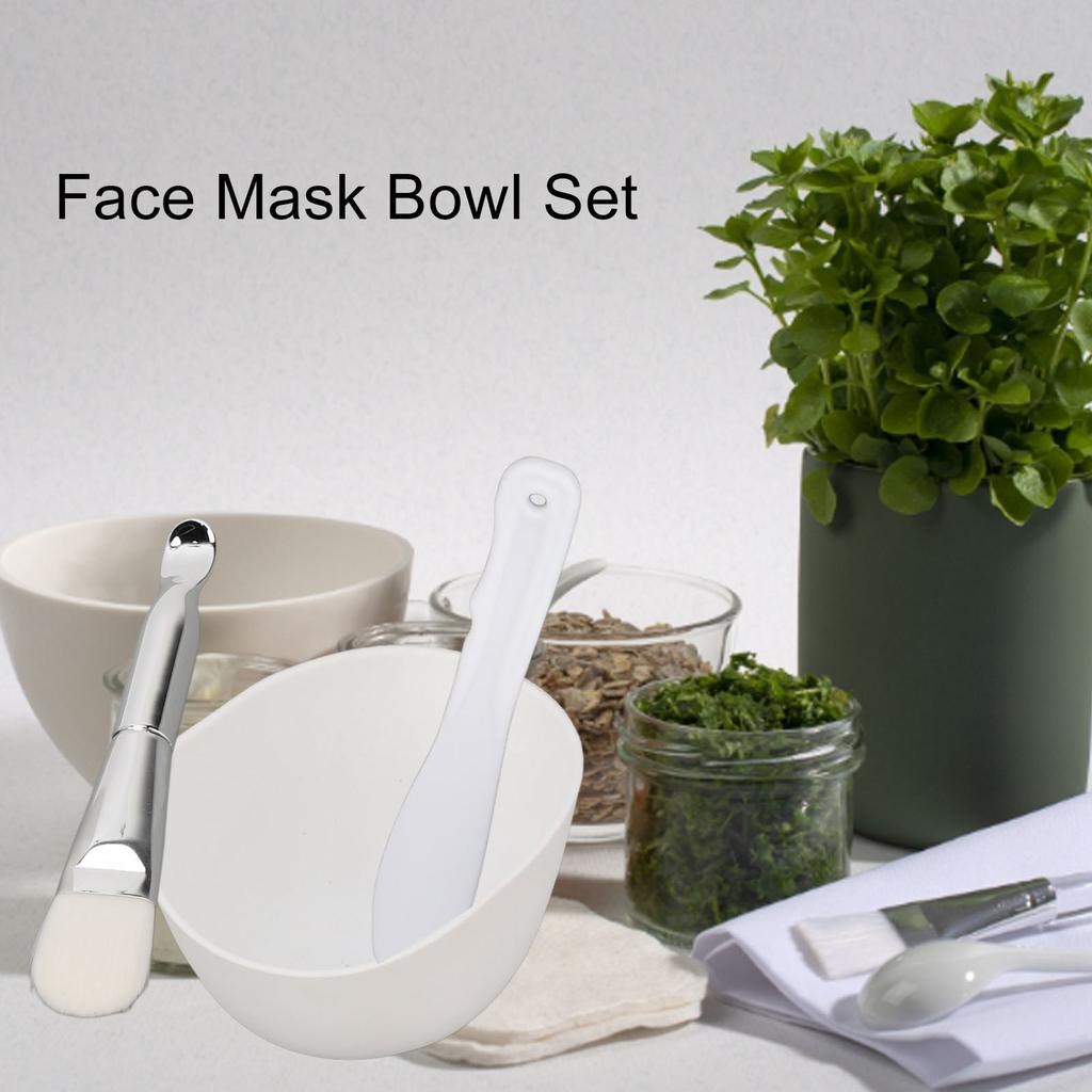 Face Mask Mixing Bowl Set DIY Portable Spatula Face Mask Tool Kit with Soft Brush