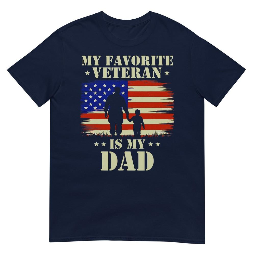 Father Veterans Day My Favorite Veteran Is My Dad Proud Kids TShirt