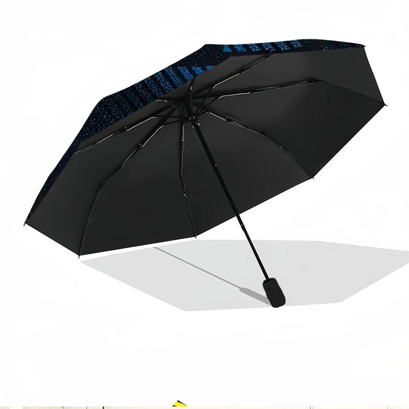 Football United F.C Print Automatic Open Close Umbrella, Portable Foldable Umbrella, for Outdoor Commute Camping Trip, Ideal Birthday Gift