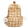 Schultasche Britischer Retro-Karopack Rucksack Mädchen Mittelschülerin Schultasche Große Kapazität Ins High School College Student Vielseitiger Rucksack
